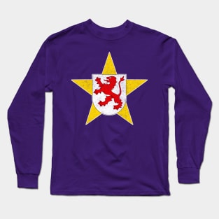 León / Vintage Style Spanish Flag Design Long Sleeve T-Shirt